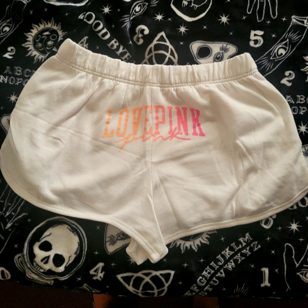 Vs pink varsity shorts~xl.